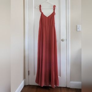 Pink Lulu's bridesmaid dress